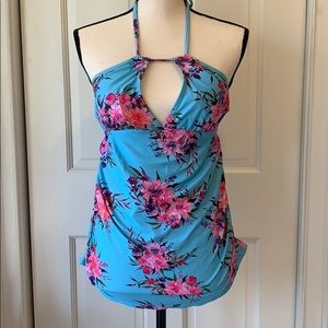 Floral Maternity Tankini Halter